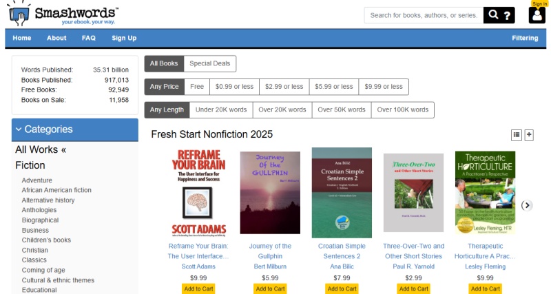 smashwords free book reading sites