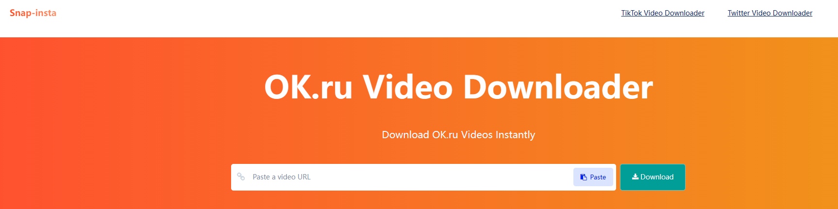descargar video de okru con snap insta