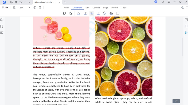 Strikeout Incorrect Text