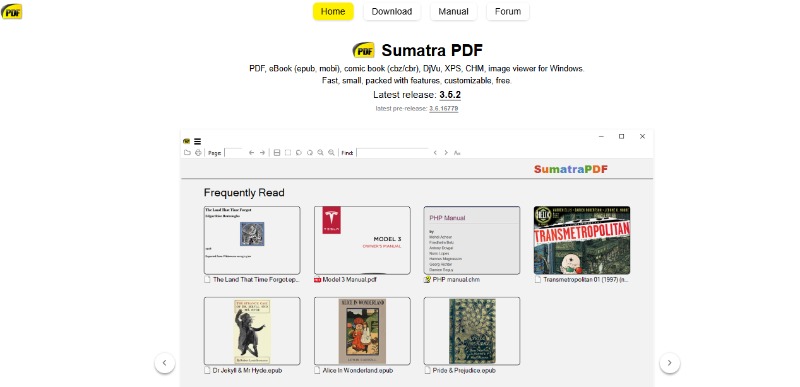 sumatrapdf - adobe acrobat alternative free download