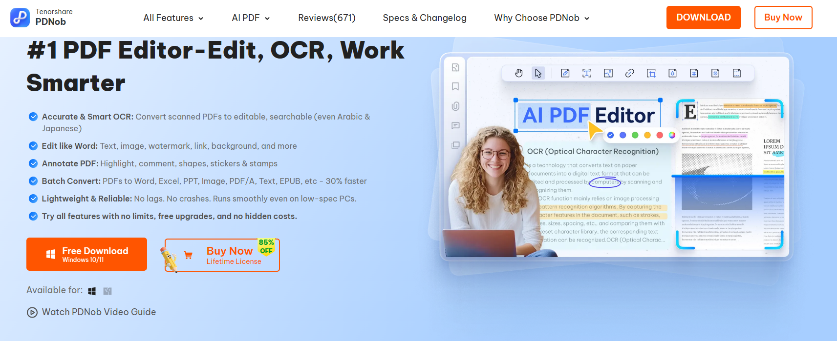 tenorshare pdnob pdf editor as alternative of foxit 