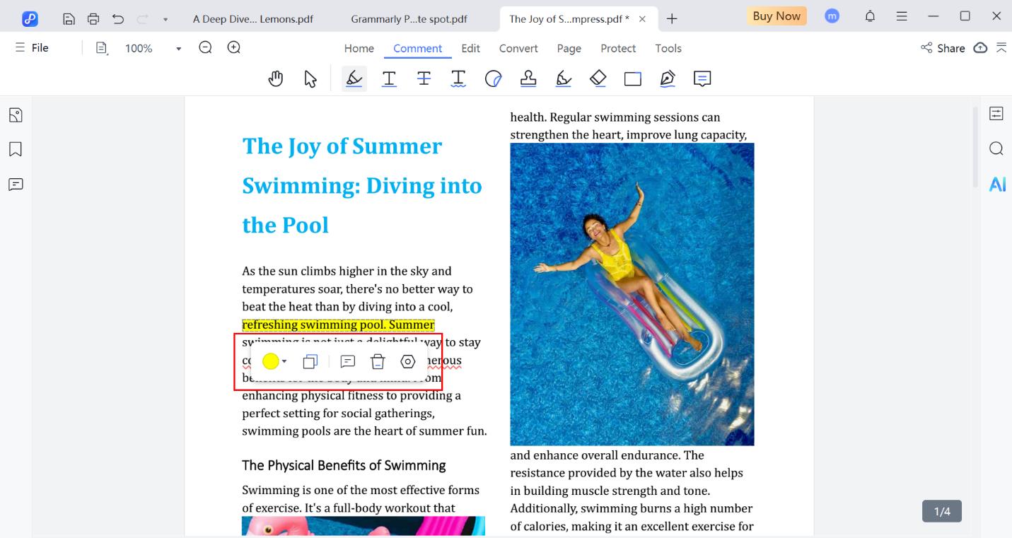  text to apply the markup