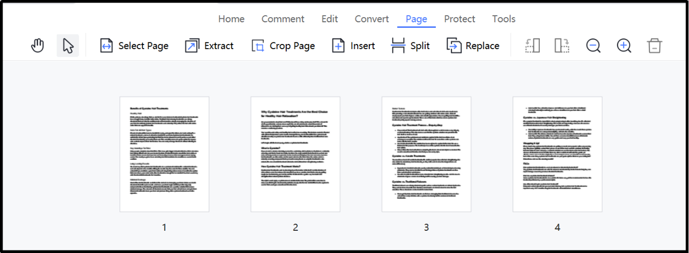 merge and split pdf