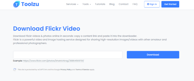 toolzu flickr downloader online