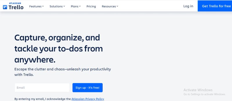 trello project management tool for small business