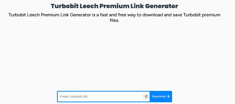 turbobit link generator