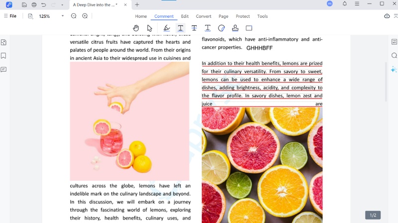 Underline Important Content