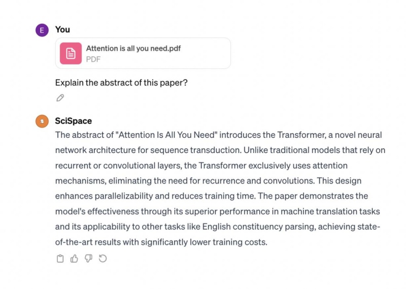 extract key information in scispace