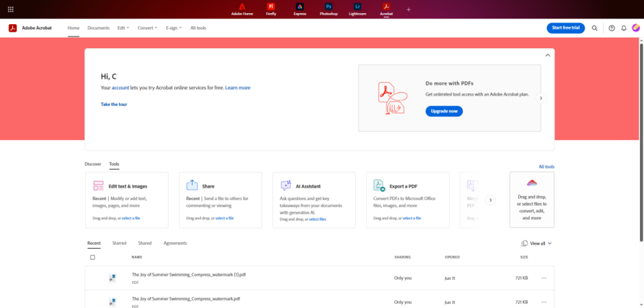 upload scanned pdf adobe