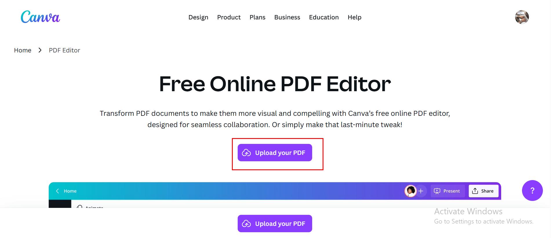 how to change pdf background color
