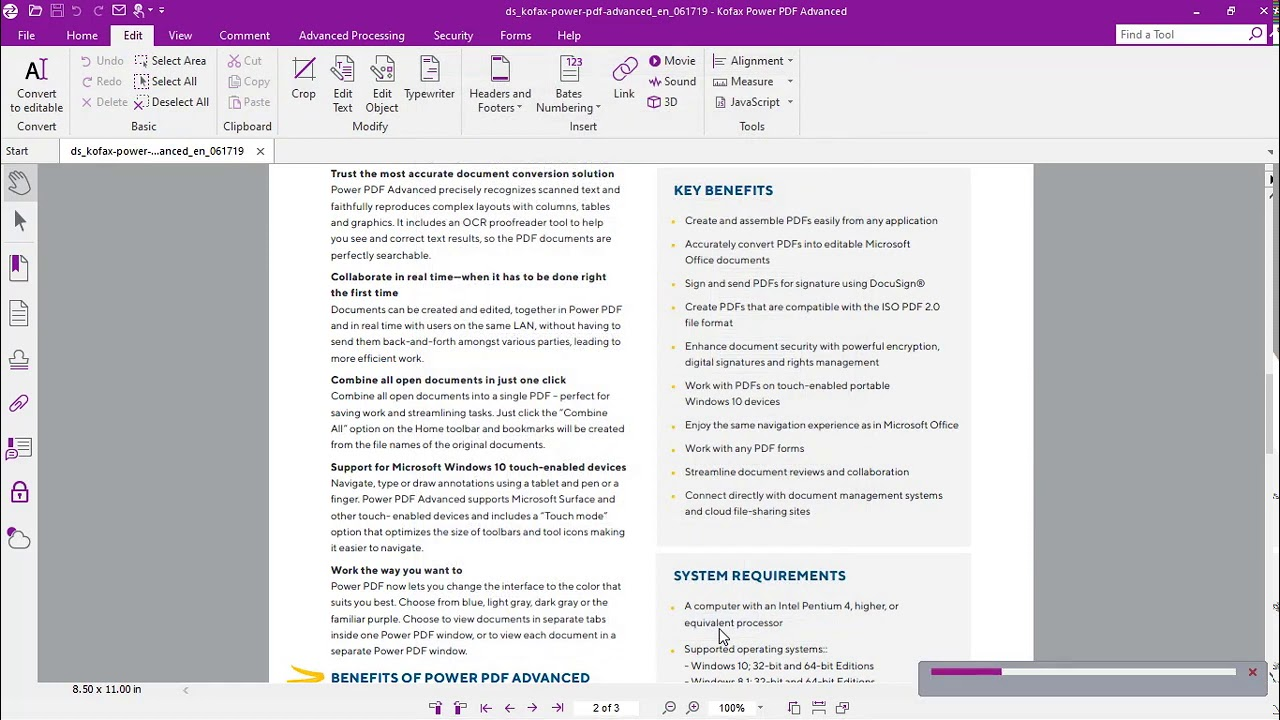 how to use kofax power pdf