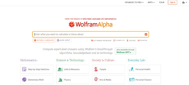 wolfram alpha