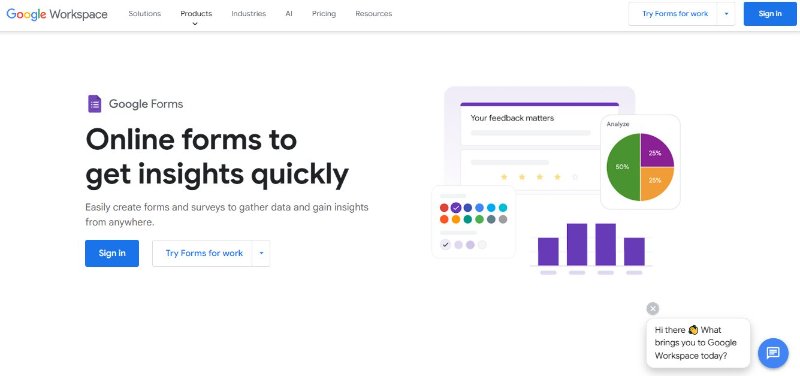 workspace google jotform alternative free