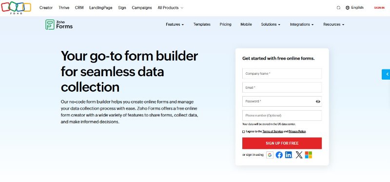 zoho forms alternative to jotform