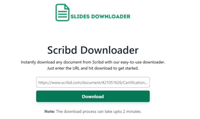 slideshare downloader scribd