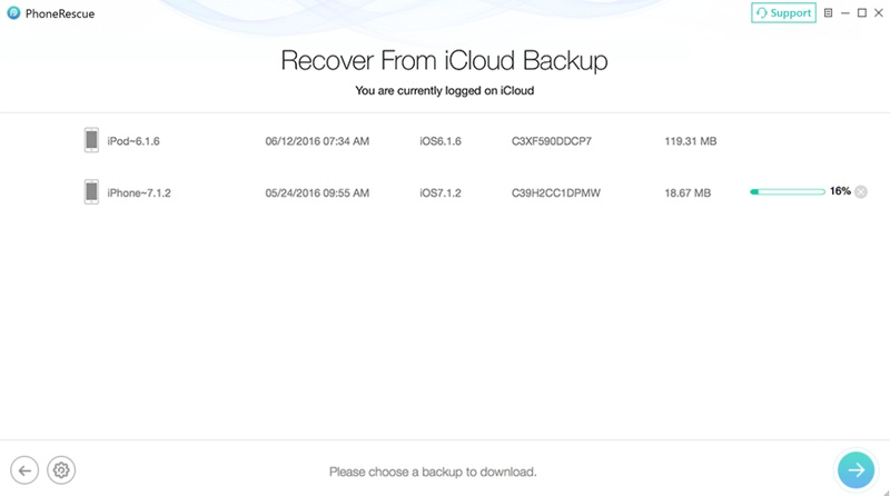 Detecting Icloud Available Backups