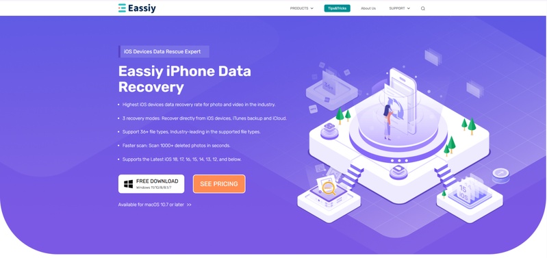 Eassiy Iphone Data Recovery Software Official Webpage