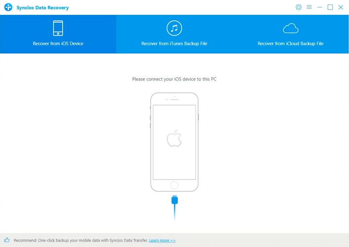 Syncios Recover from Ios Device