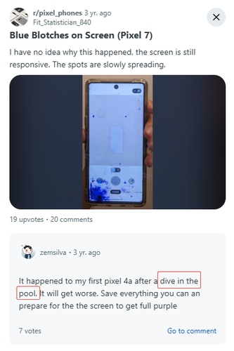 Damaged Screen Spreads Like Spilled Ink
