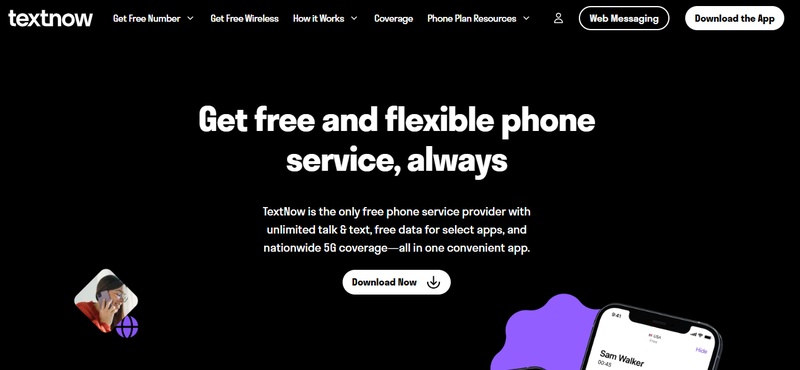 Textnow Offers Free Virtual Numbers