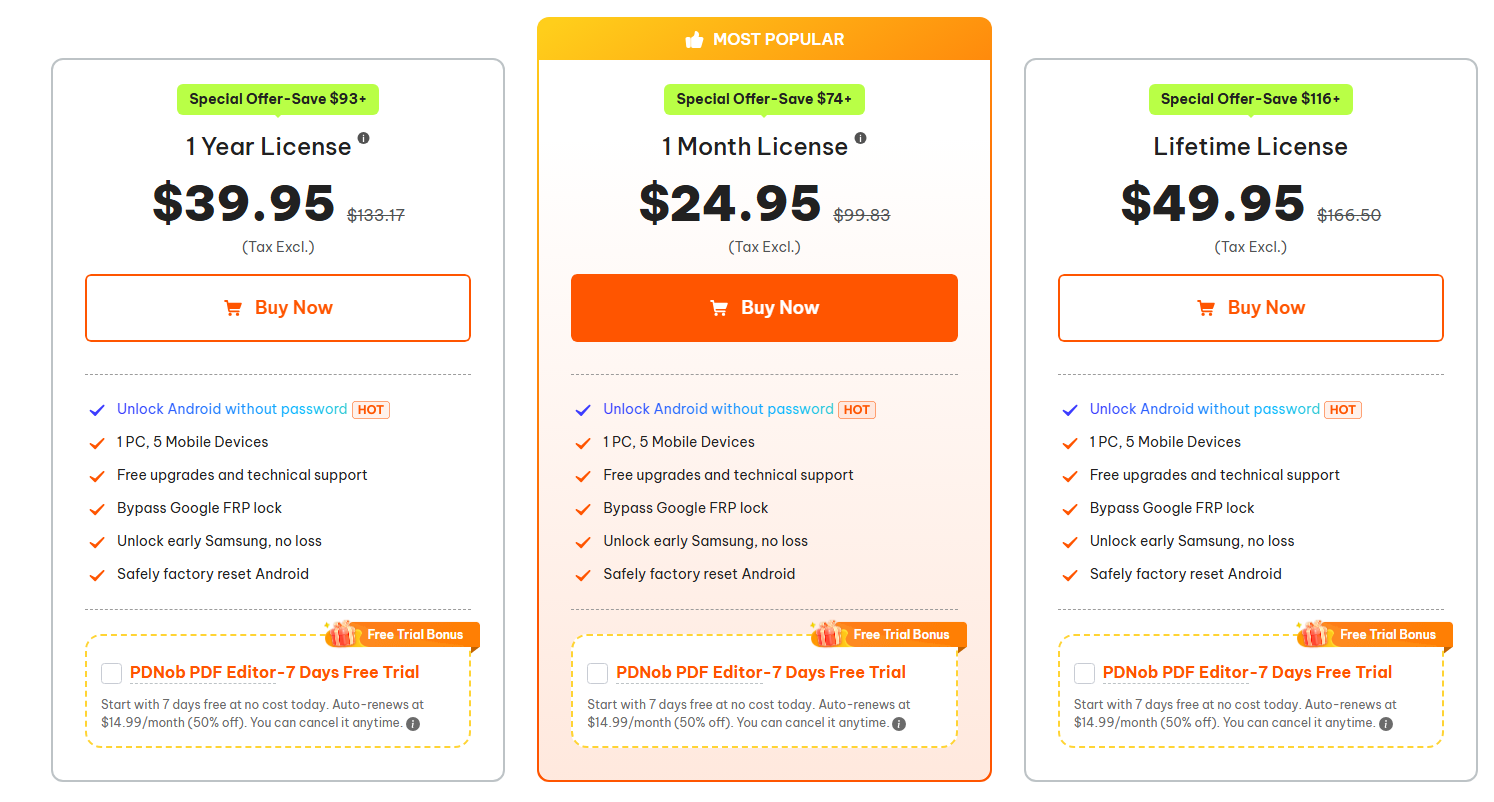 Remove Android Screen Lock Tool