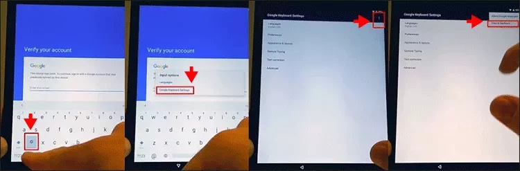 Access Settings Remove Account Reset Device