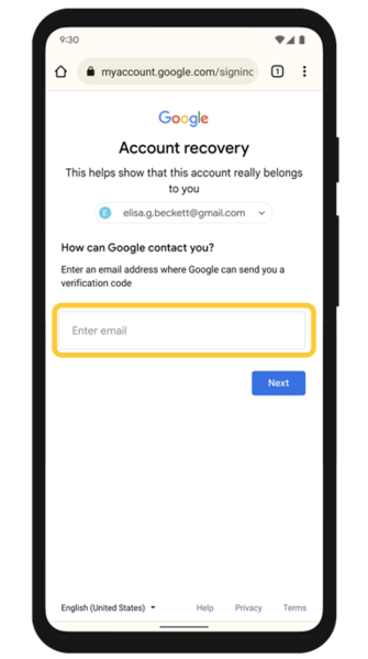 account recover