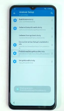 Android Setup Steps with Samsung Wizard