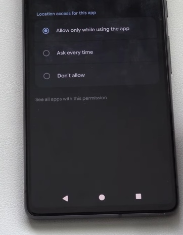 Change App Location Settings