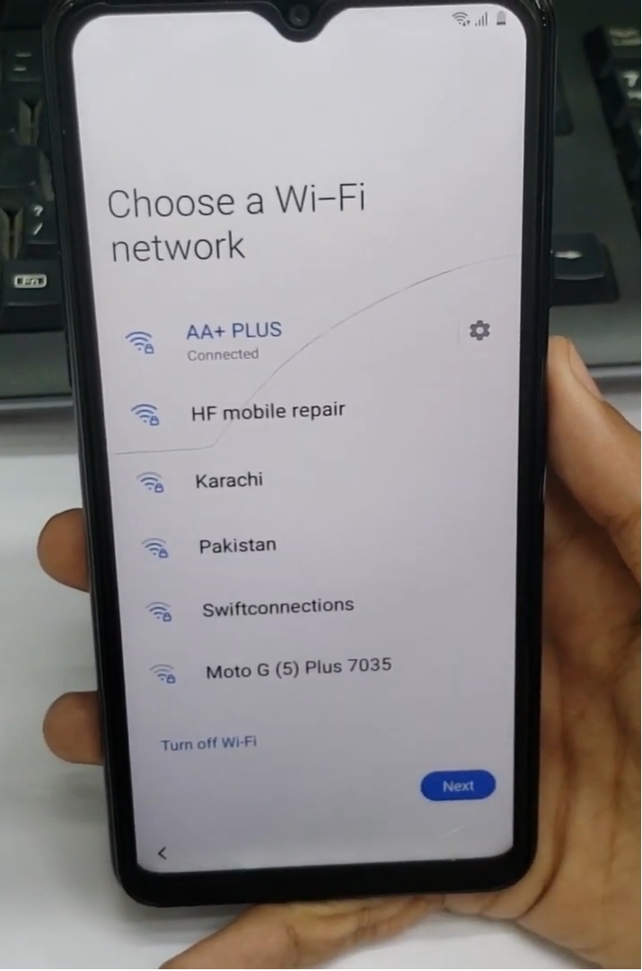 choose wifi settings