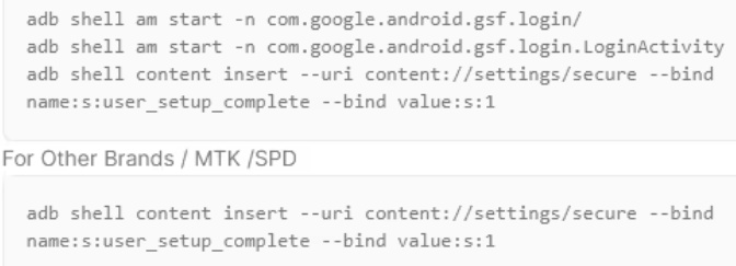 Clear Command Resets Device Setup