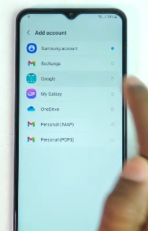 Click Google, Continue, Bypass Frp, Add Account