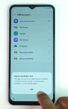 Click Google, Continue, Ok, Add Account