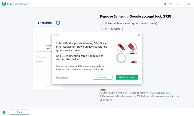 Connect Device with Edl Cable