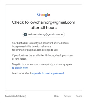 Create Password Then Sign in Later