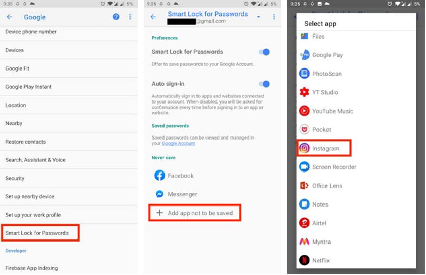 disable auto sign in