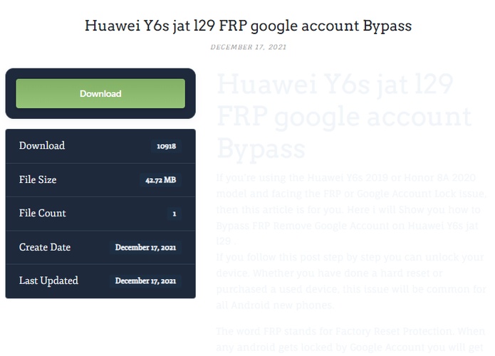 Download and Extract Frp Bypass Tool