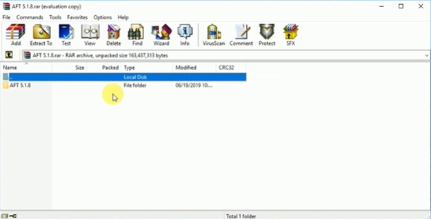 تنزيل ملف ZIP على الكمبيوتر