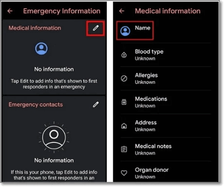 emergency call page