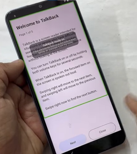 Enable Talkback Mode