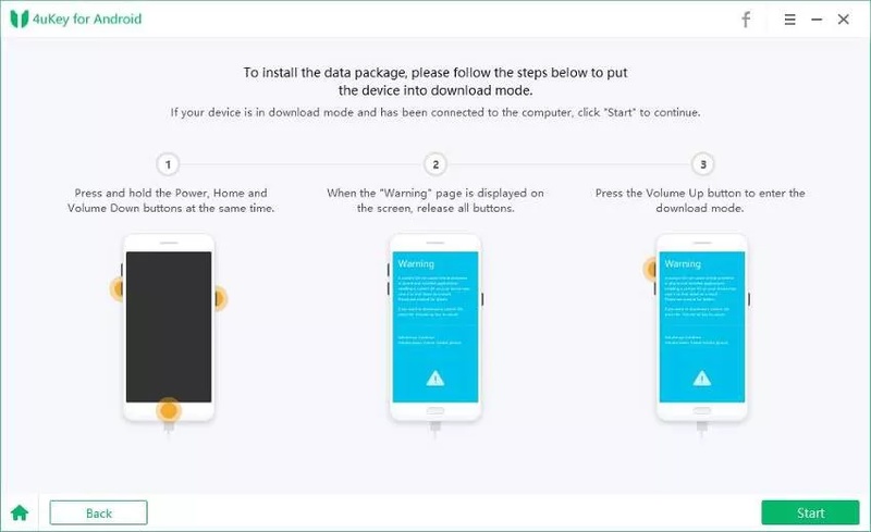 Enter Download Mode and Click Start