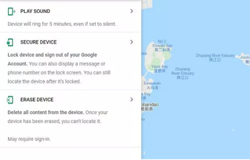 find my device searching