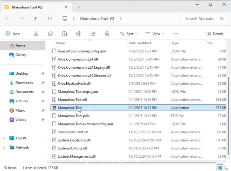 Folder Containing Setup File