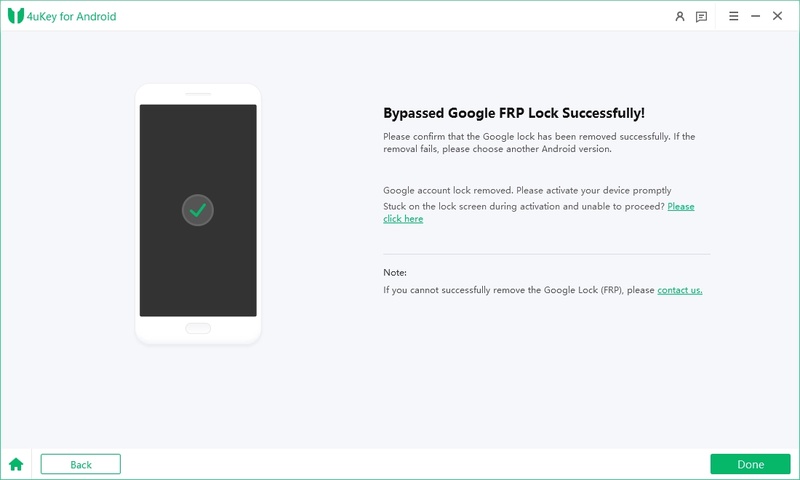 FRP-Bypass auf Samsung-Smartphone abgeschlossen 2