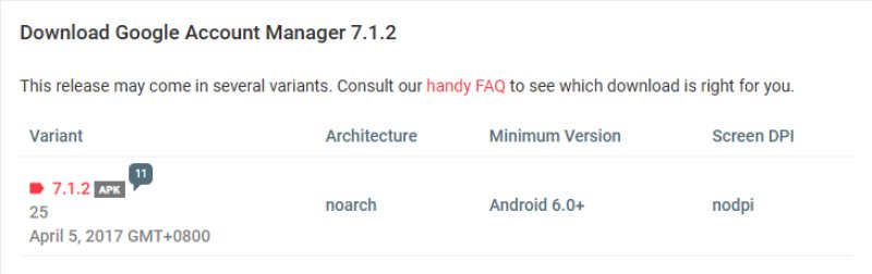  google account manager apk