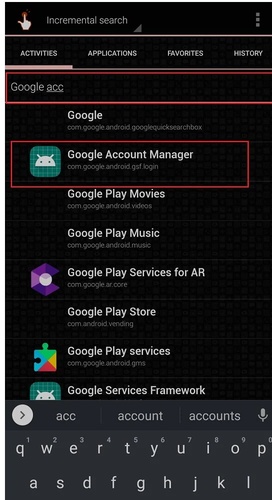 Google Account Manager