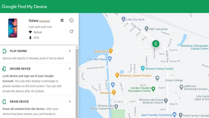 google find my device
