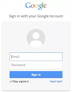google sign in