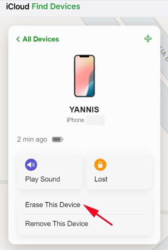 icloud erase iphone 17