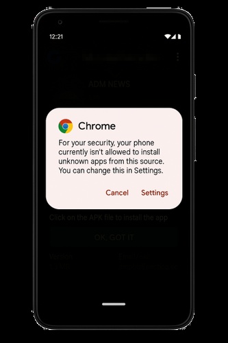 Install Apk from Unknown Sources